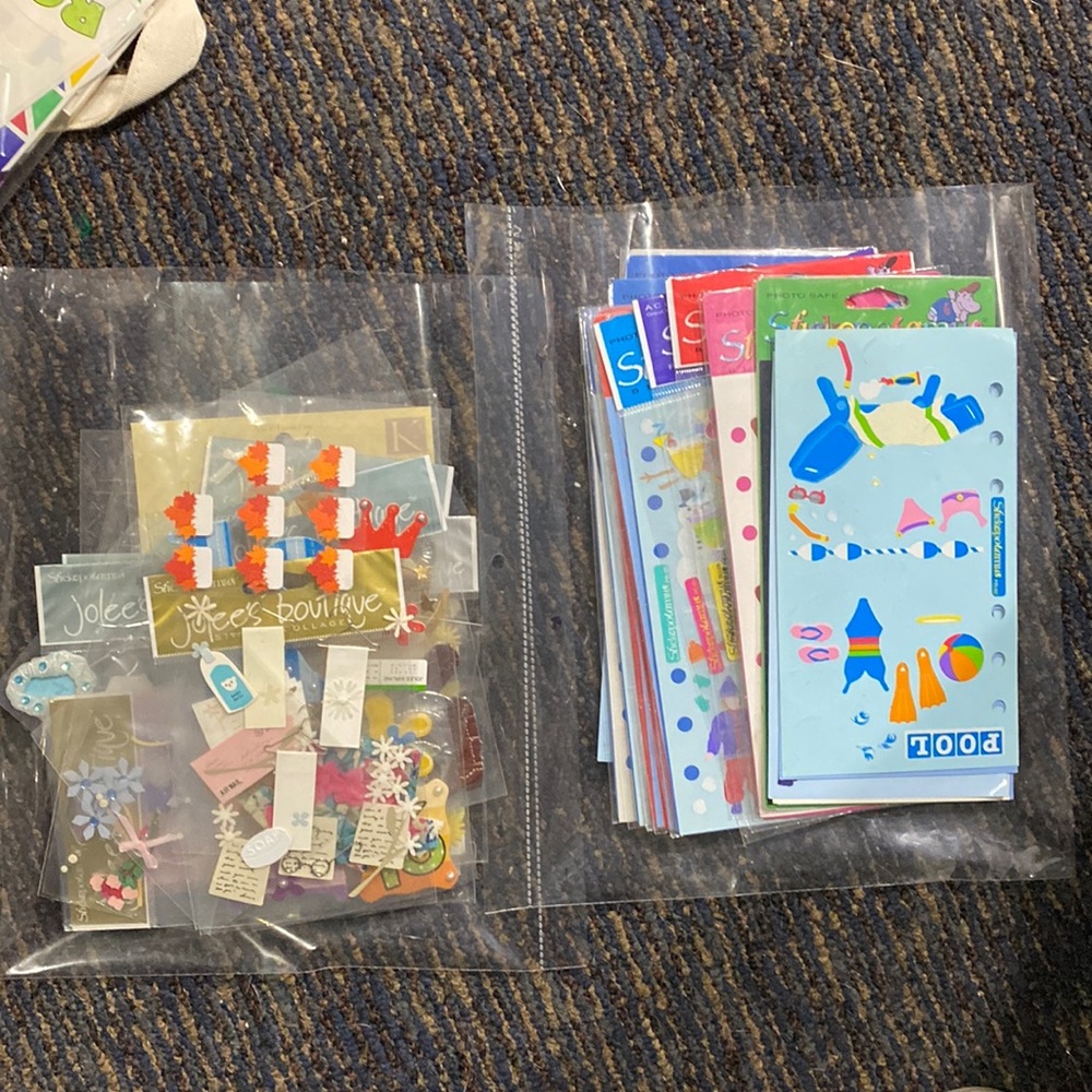 Stickerpotamus and other Brand Scrapbooking stickers over 50 sheets New and used